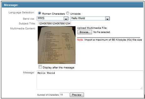 MMS Message-Normal Message